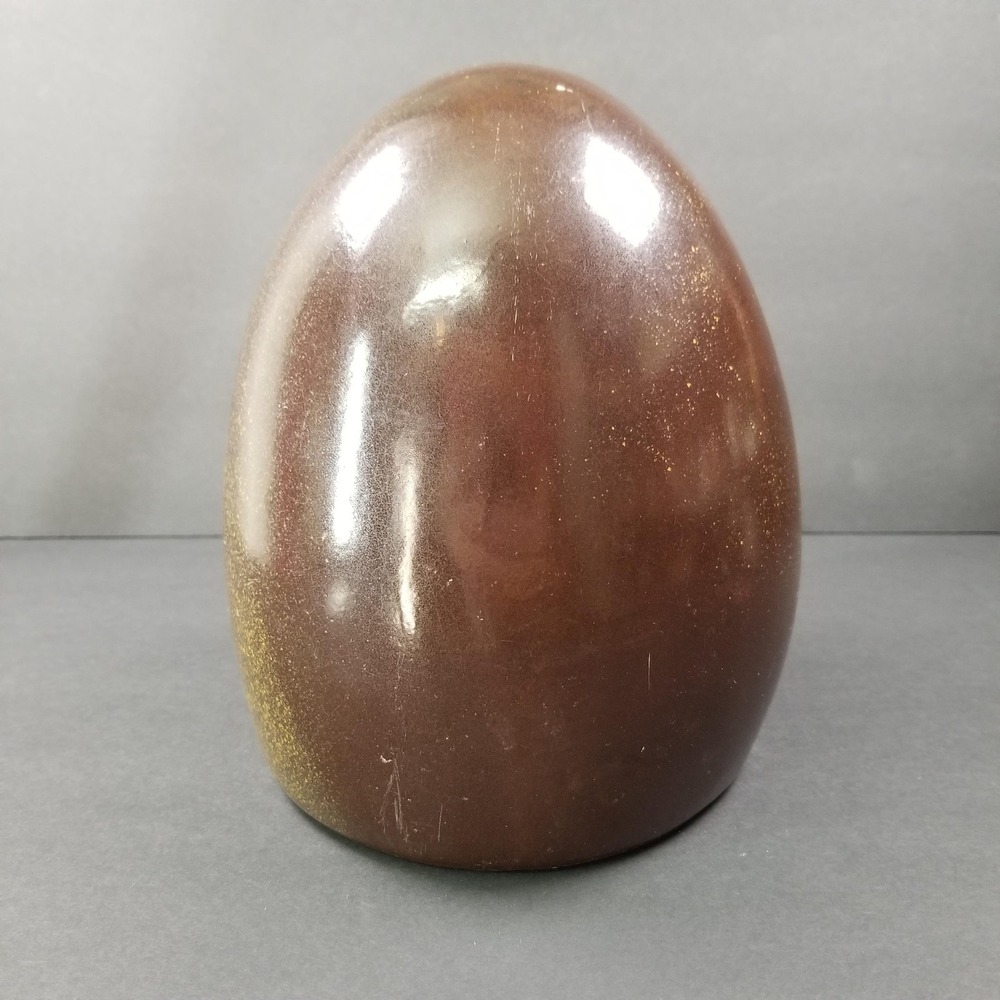 Vintage Mid Century Style Large Ceramic Owl Figurine Brown Glazed 8 Inch Decor - Picture 6 of 9